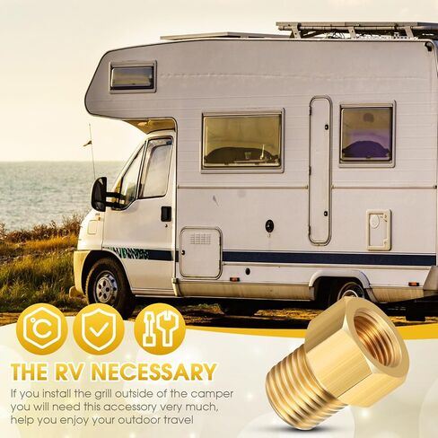 Frienda 1/4 Inch Male NPT x 1/4 Inch Female Inverted Flare Propane Fitting Reducer Brass Female Pipe Adapter Bushing Reducer Threaded Pipe Connector for Fuel Convert(1 Pcs) in Saudi Arabia