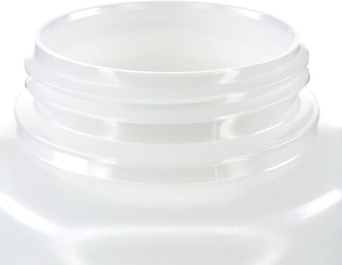 Eisco -1L زجاجات الكاشف HDPE واسعة الفم مع أغطية البولي بروبيلين ، غير سريلي ، حزمة من 12 ، حاويات مختبرات مقاومة للتسرب ، من -100 إلى 120 درجة مئوية. in Saudi Arabia