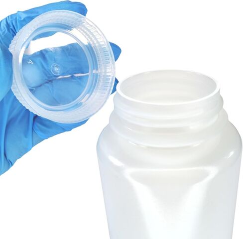 Eisco -500 مل من زجاجات الكاشف العقيمة العقيمة HDPE مع أغطية البولي بروبيلين ، حزمة من 12 ، حاويات مختبر غير قابلة للاشماحة ، من -100 إلى 120 درجة مئوية in Saudi Arabia