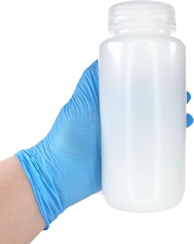 Eisco -500 مل من زجاجات الكاشف العقيمة العقيمة HDPE مع أغطية البولي بروبيلين ، حزمة من 12 ، حاويات مختبر غير قابلة للاشماحة ، من -100 إلى 120 درجة مئوية in Saudi Arabia