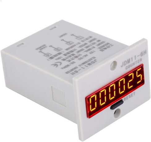 العداد الإلكتروني ، JDM11-6H لا عداد الجهد 6 أرقام ترحيل عداد العرض الرقمي LED إلكتروني (AC/DC12V) in Kuwait