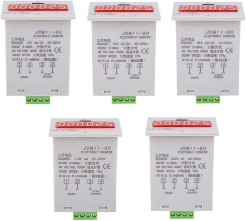 العداد الإلكتروني ، JDM11-6H لا عداد الجهد 6 أرقام ترحيل عداد العرض الرقمي LED إلكتروني (AC/DC12V) in Kuwait