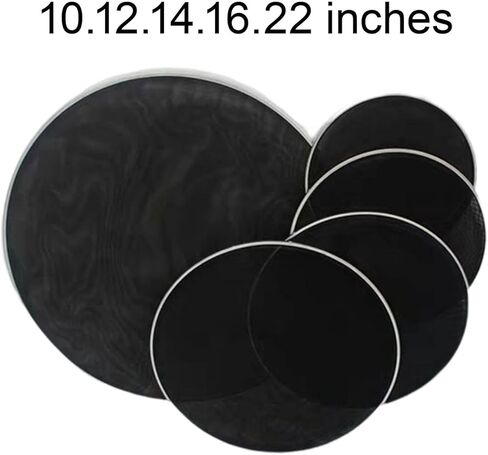 5 قطع طبلة رأس الطبلة طبلة الرأس ، الجلد مزدوج الشبكات ممارسة بهدوء صامت كتم طبل رأس الأسطوان in Kuwait