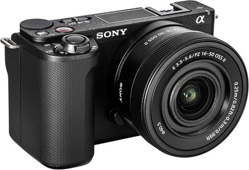 Sony Alpha ZV-E10 II Mirrorless Camera with 16-50mm Lens (Black) (ZVE10M2KB) + 64GB Memory Card + Bag + Card Reader + HDMI Cable + Flex Tripod + Hand Strap + Memory Wallet + Cleaning Kit (Renewed) in Saudi Arabia