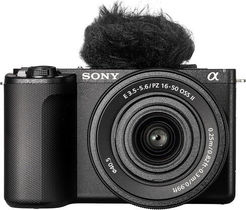 Sony Alpha ZV-E10 II Mirrorless Camera with 16-50mm Lens (Black) (ZVE10M2KB) + 64GB Memory Card + Bag + Card Reader + HDMI Cable + Flex Tripod + Hand Strap + Memory Wallet + Cleaning Kit (Renewed) in Saudi Arabia