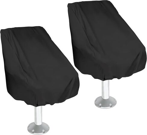 أغطية مقعد قارب 2pcs ، قبطان كابتن كرسي مقاوم للماء ، مقاوم الذروة 210D أوكسفورد الواقي للوقاية من مقاعد القوارب الرئيسية المحرك في الهواء in Saudi Arabia