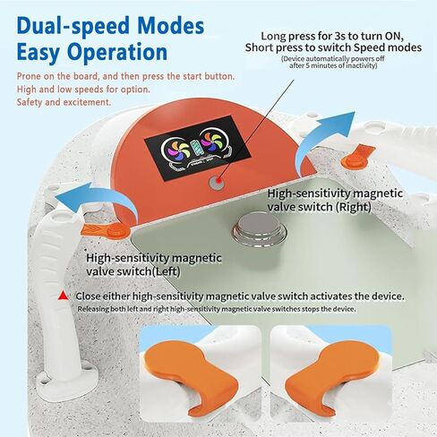 Electric Surfboard, High-Speed Jet Surfboard Smart Somatosensory Surfing Board Swimming Aids,Fits Adults,220V Camera Mount, Lightweight ABS Sea Scooter in Kuwait