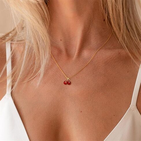 18K Gold Plated Cute Animal Whale Necklace with Blue Zirconia Ocean Necklace 16"+2" Chain Gift for Women Choker in Kuwait