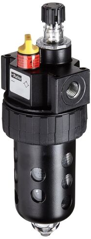 Parker 16L32BE Tybricator ، Polycarbonate Bowl مع واقي وعاء معدني ، لا يوجد تصريف ، 90 SCFM ، 1/2 "NPT in Saudi Arabia