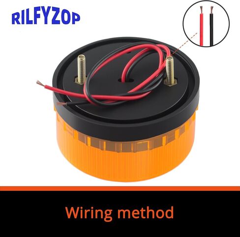 Industrial Round Beeper Warning Light D-5061-J Yellow AC 12V 75dB Flashing in Saudi Arabia