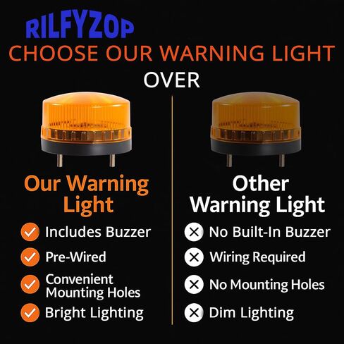 Industrial Round Beeper Warning Light D-5061-J Yellow AC 12V 75dB Flashing in Saudi Arabia