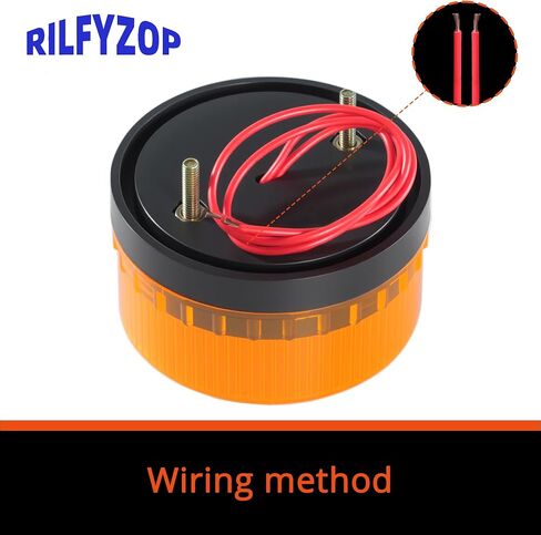 Industrial Round Beeper Warning Light D-5061-J Yellow AC 12V 75dB Flashing in Saudi Arabia