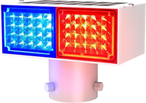 Aolyty Solar Strobe Light و Bludle Red & Blue Light Flighting IP65 IP65 Waterproof Solar Werning Light Lights-Side-Side Water in Kuwait