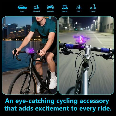 4 أجهزة كمبيوتر محدودة طائرة LED التي تعمل بالرياح-أضواء الدراجة الممتعة لإكسسوارات الدراجات للدراجات البالغة والأطفال ، وملحقات الدراجات ، وملحقات الدراجات النارية ، وزينة الخوذة in Kuwait