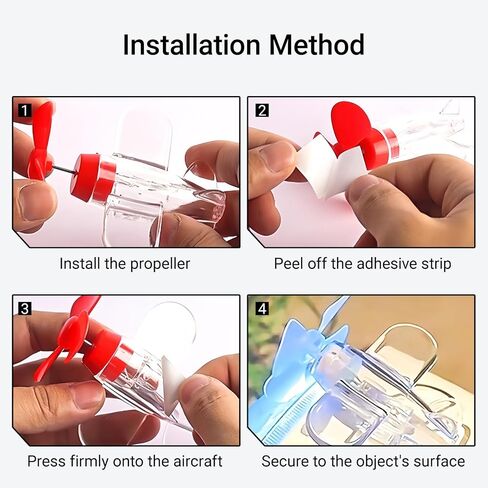 4 أجهزة كمبيوتر محدودة طائرة LED التي تعمل بالرياح-أضواء الدراجة الممتعة لإكسسوارات الدراجات للدراجات البالغة والأطفال ، وملحقات الدراجات ، وملحقات الدراجات النارية ، وزينة الخوذة in Kuwait