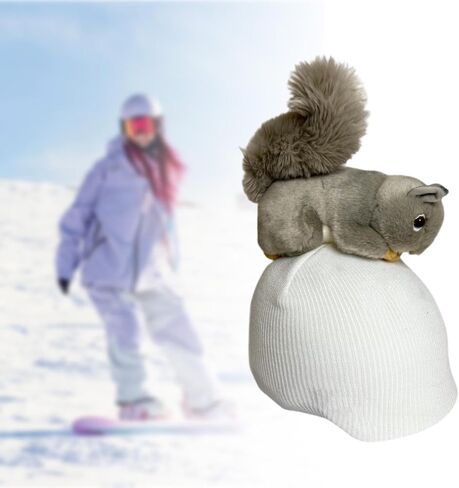 Yiju Squirrel Snow Snow Cover Cover Cover Cover Helmet Decoration الأنيقة الإبداعية الجميلة الجميلة غلاف خوذة التزلج على التزلج على التزلج على الجليد in Saudi Arabia