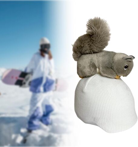 Yiju Squirrel Snow Snow Cover Cover Cover Cover Helmet Decoration الأنيقة الإبداعية الجميلة الجميلة غلاف خوذة التزلج على التزلج على التزلج على الجليد in Saudi Arabia