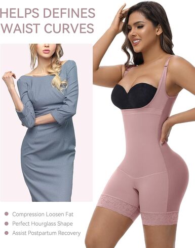 SHAPSHE Fajas Colombianas Shapewear for Women Seamless Butt Lifting Bodysuit Open Bust Post Surgery Body Shaper in Saudi Arabia