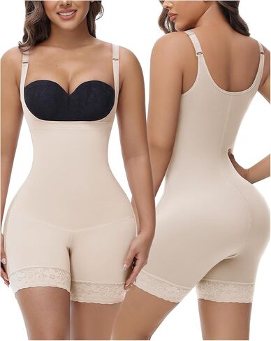 SHAPSHE Fajas Colombianas Shapewear for Women Seamless Butt Lifting Bodysuit Open Bust Post Surgery Body Shaper in Saudi Arabia