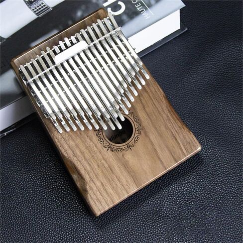 Kalimba للمبتدئين 34 Note Black Walnut Kalimba 34-Key-Key Mahogany Thumb Piano مع إكسسوارات (Mahogany) in Saudi Arabia