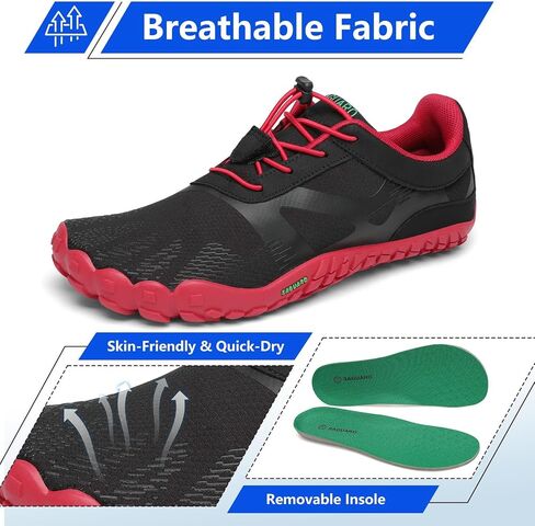 SAGUARO Womens Mens Barefoot Shoes Minimalist Trail Runner Wide Toe Box Zero Drop Outdoor Cross Training Shoe in Saudi Arabia