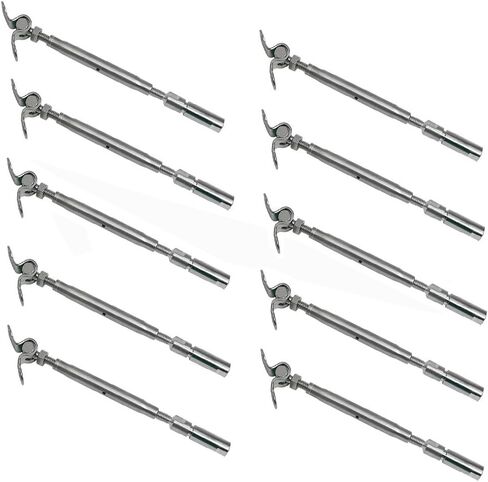 10 PC Marine Boat SS 316 Swageless & Deck Toggle Totluckle for 3/16 "Cable Wire in Saudi Arabia