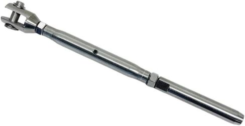 Prolinemax Marine Stainless Steel 1/4" Thread Fork & Hand Swage Stud Turnbuckle 1/8" Cable in Saudi Arabia