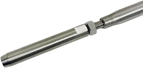 Prolinemax Marine Stainless Steel 1/4" Thread Fork & Hand Swage Stud Turnbuckle 1/8" Cable in Saudi Arabia
