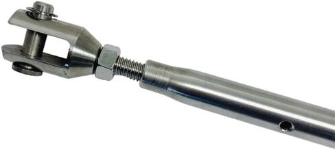 Prolinemax Marine Stainless Steel 1/4" Thread Fork & Hand Swage Stud Turnbuckle 1/8" Cable in Saudi Arabia