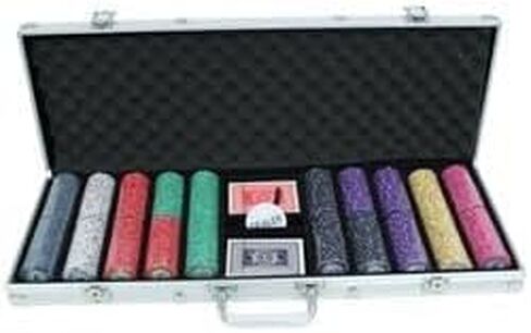 300 Cent Standard Breakout Scroll Poker Chip Set Aluminum Case in Saudi Arabia