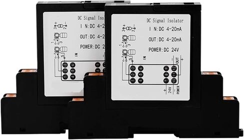 1pcs Thermocouple Signal Isolator Multiple Input Multiple Output Temperature Transmitter DC24V Analog Output(2 Input 2 Output,N -180-1300C Input_DC0-20MA Output_DC24V) in Saudi Arabia