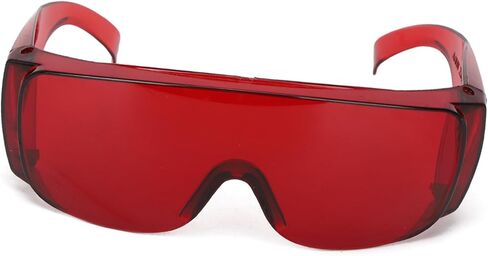 Dioche Protective goggles with 405, 1064nm Wavelength Filter Red Blue Light, two Colors Case, for Engraving Operation, Independent Glasses Case (Red) in Saudi Arabia