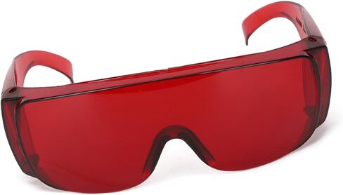 Dioche Protective goggles with 405, 1064nm Wavelength Filter Red Blue Light, two Colors Case, for Engraving Operation, Independent Glasses Case (Red) in Saudi Arabia
