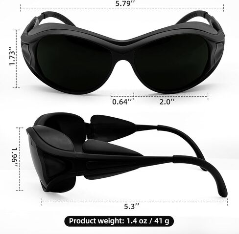 Wrap-Around Laser Safety Glasses, UV Protection, for Tanning, Laser Hair Remova in Saudi Arabia