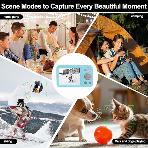 Upgraded 5K Dual Screen Digital Camera,80MP Vlog Photography Camera for YouTube,Campus,Travel,Compact Point & Shoot Camera for Teens & Beginners with Autofocus,18x Zoom,Anti-Shake,Pink in Kuwait