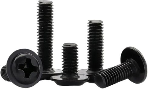 100pcs/lot lot black pan buts with asher m1.4/2/2.5/3/3.5/4/5/6 لوحة أم ثابتة مع Pad DIN967 (5 مم x100pcs ، M4) in Saudi Arabia