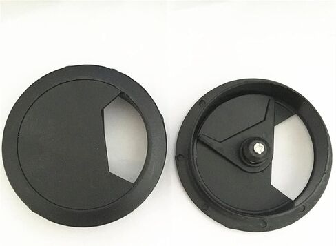 Desk Grommet,Cable Grommet Cable Grommet， 10PCS/LOT Furniture Hardware Computer Desk Table Grommet Cable Port 60mm Plastic Wire Hole Cover in Saudi Arabia