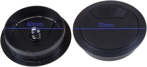 Desk Grommet,Cable Grommet Cable Grommet， 10PCS/LOT Furniture Hardware Computer Desk Table Grommet Cable Port 60mm Plastic Wire Hole Cover in Saudi Arabia