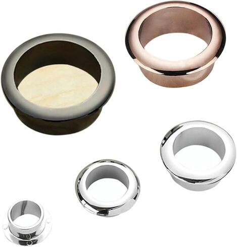 جروميت مكتب ، كابل Grommet 5 PCS زنك سبيكة غلاف جولة الجدول كابل مخرج GRIBLET HOLE VENTER DISCITION DESICAL in Saudi Arabia