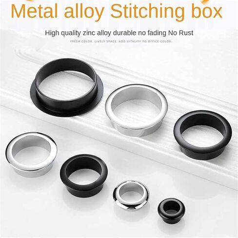 جروميت مكتب ، كابل Grommet 5 PCS زنك سبيكة غلاف جولة الجدول كابل مخرج GRIBLET HOLE VENTER DISCITION DESICAL in Saudi Arabia
