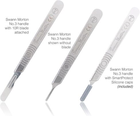 مجموعة Dermaplaning مع Swann Morton 10R Dermaplaning Blades (100ct.) No 3 Handle ، صندوق تخزين Kimball ، توبيخ متوافق لتثبيت شفرات Dermaplane in Saudi Arabia