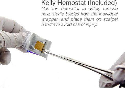 مجموعة Dermaplaning مع Swann Morton 10R Dermaplaning Blades (100ct.) No 3 Handle ، صندوق تخزين Kimball ، توبيخ متوافق لتثبيت شفرات Dermaplane in Saudi Arabia