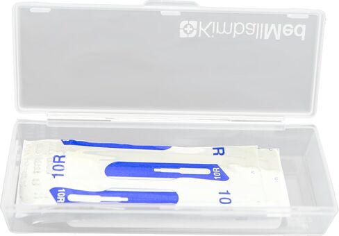 مجموعة Dermaplaning مع Swann Morton 10R Dermaplaning Blades (100ct.) No 3 Handle ، صندوق تخزين Kimball ، توبيخ متوافق لتثبيت شفرات Dermaplane in Saudi Arabia