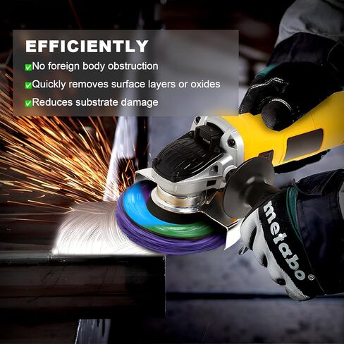 Paint Stripping Discs 12-Pack, 4-1/2" Purple Strip Disc Wheel for Angle Grinder, Ideal for Paint, Rust, and Grime Removal, Metal and Wood Stripping in Kuwait