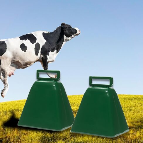 Bevin Bells Long Distance Cow Bells 10LD (النحاس والنحاس) | أجراس عيد الميلاد | مصنوع من الصلب | صانعي الضوضاء الصاخبة | ث/حزام أبيض حول المقبض | أسهل في الاحتفاظ | صنع في CT ، الولايات المتحدة الأمريكية in Kuwait