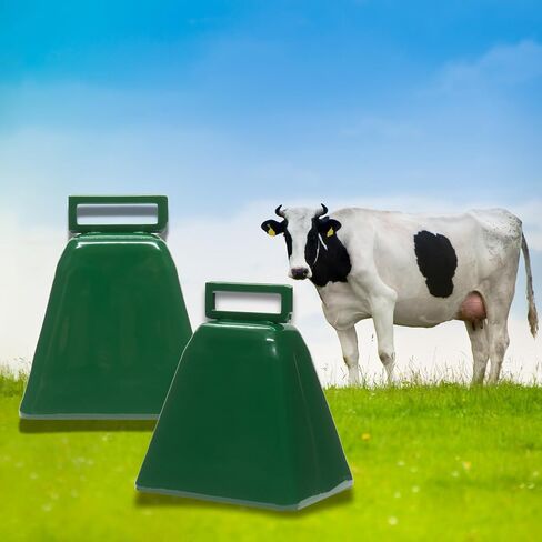 Bevin Bells Long Distance Cow Bells 10LD (النحاس والنحاس) | أجراس عيد الميلاد | مصنوع من الصلب | صانعي الضوضاء الصاخبة | ث/حزام أبيض حول المقبض | أسهل في الاحتفاظ | صنع في CT ، الولايات المتحدة الأمريكية in Kuwait