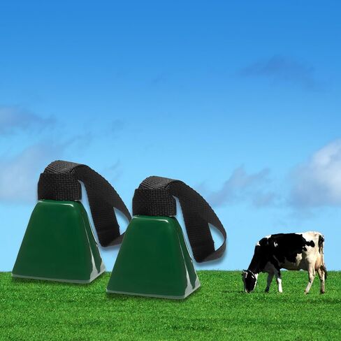 Bevin Bells Long Distance Cow Bells 10LD (النحاس والنحاس) | أجراس عيد الميلاد | مصنوع من الصلب | صانعي الضوضاء الصاخبة | ث/حزام أبيض حول المقبض | أسهل في الاحتفاظ | صنع في CT ، الولايات المتحدة الأمريكية in Kuwait