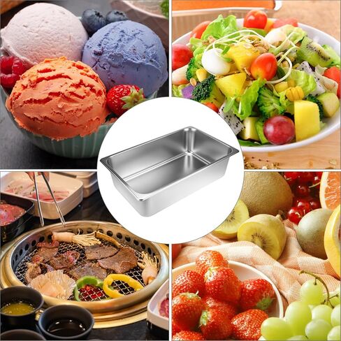 QWORK Full Size Steam Table Pans, 6 Pack 6-Inch Depth Stainless Steel Pan, Catering Tray, Hotel Restaurant Pans in Saudi Arabia