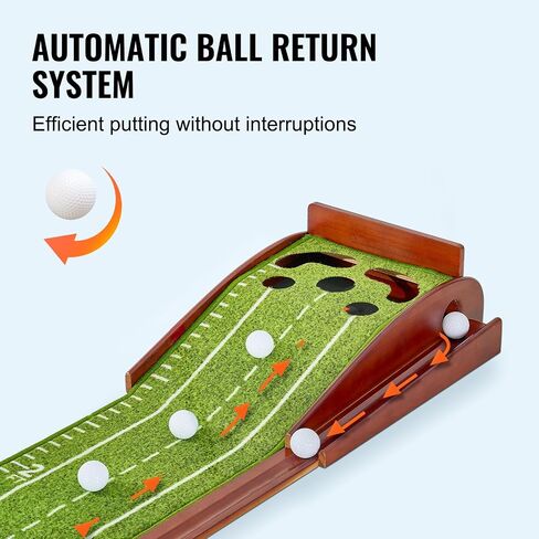 VEVOR Golf Putting Mat, Putting Green Indoor, Putting Matt for Indoors, Sports Spin n Putt Golf Game, Perfect Practice Putting Mat, Golf Putting Mats Practice Auto-Ball Return in Saudi Arabia