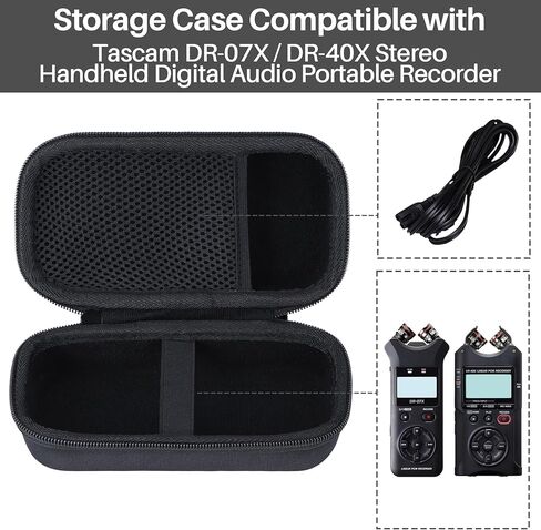 حالة التخزين متوافقة مع TASCAM DR-07X / DR-40X Stereo Digital Digital Recorder in Saudi Arabia
